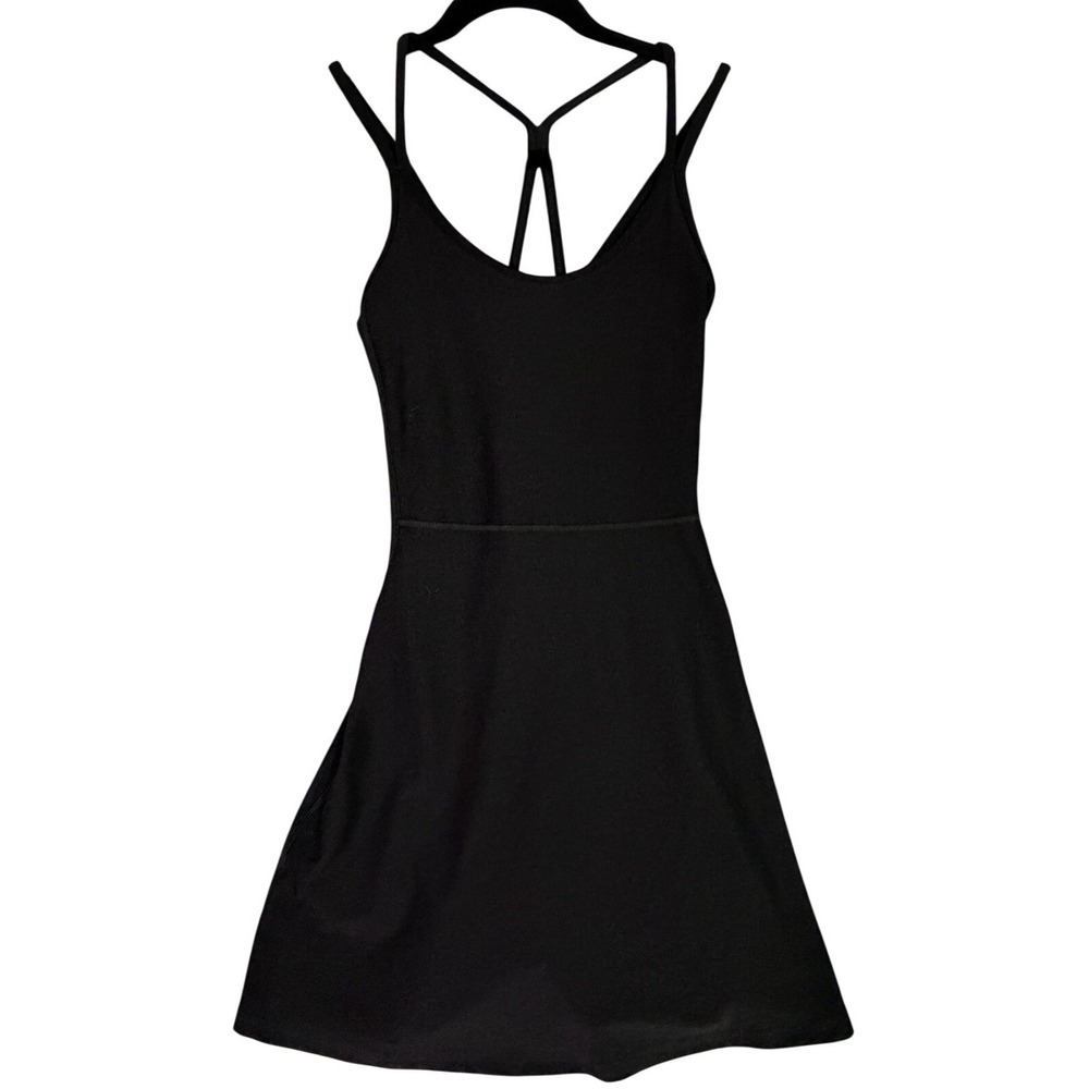Old Navy Active Black Cloud+ Go Dry Tennis Dress Built in Shorts Size S